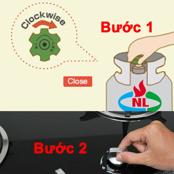 buoc khoa gas an toan
